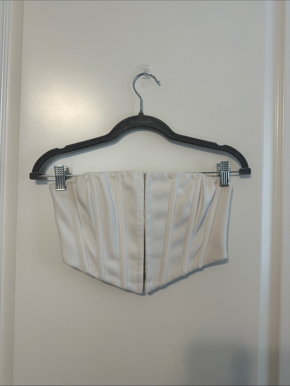 Princess Polly Ivory Structured Corset Crop Top